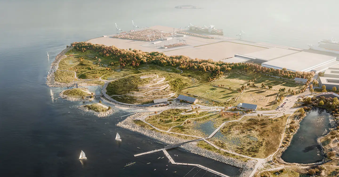 Parken kommer til at strække sig over cirka 30 hektar, og placeringen bliver på spidsen af den nordøstlige del af Københavns Nordhavn, lige ud til havet.