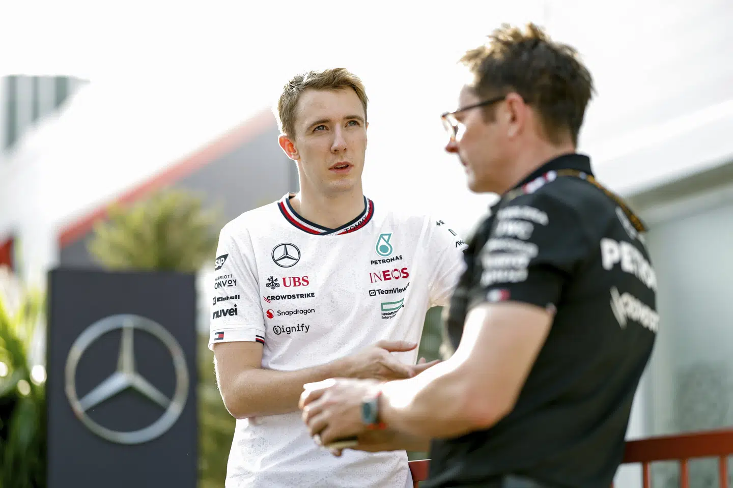 Frederik Vesti er ansat af Mercedes, som bruger ham som reserve- og simulatorkører. (Arkivfoto).