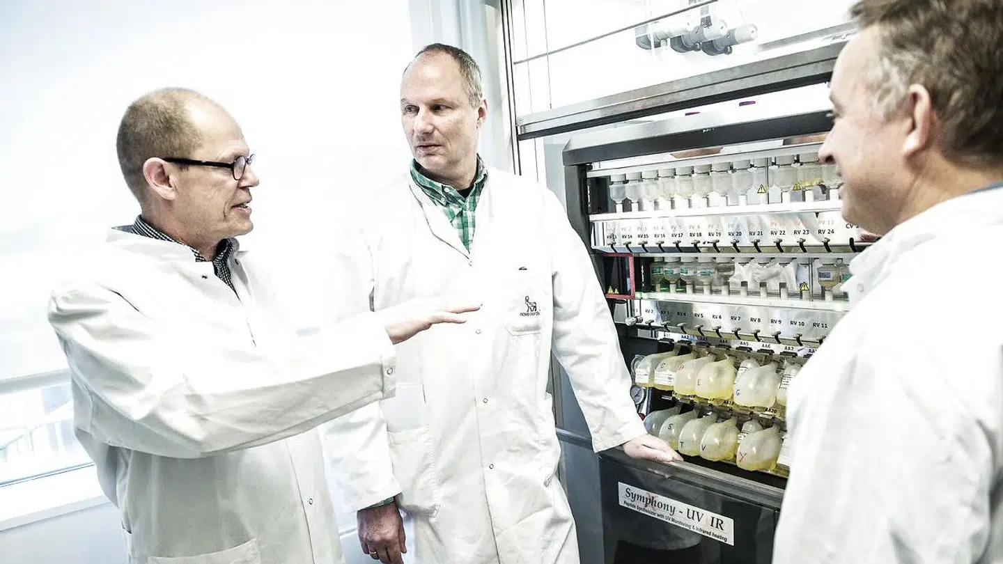 Novo-forskerne (fra venstre) Paw Bloch, Thomas Kruse og Jesper Lau opdagede det molekyle, der under navnet Semaglutid vil udgøre rygraden i Novos forretning de kommende år. Arkivfoto: Niels Ahlmann Olesen