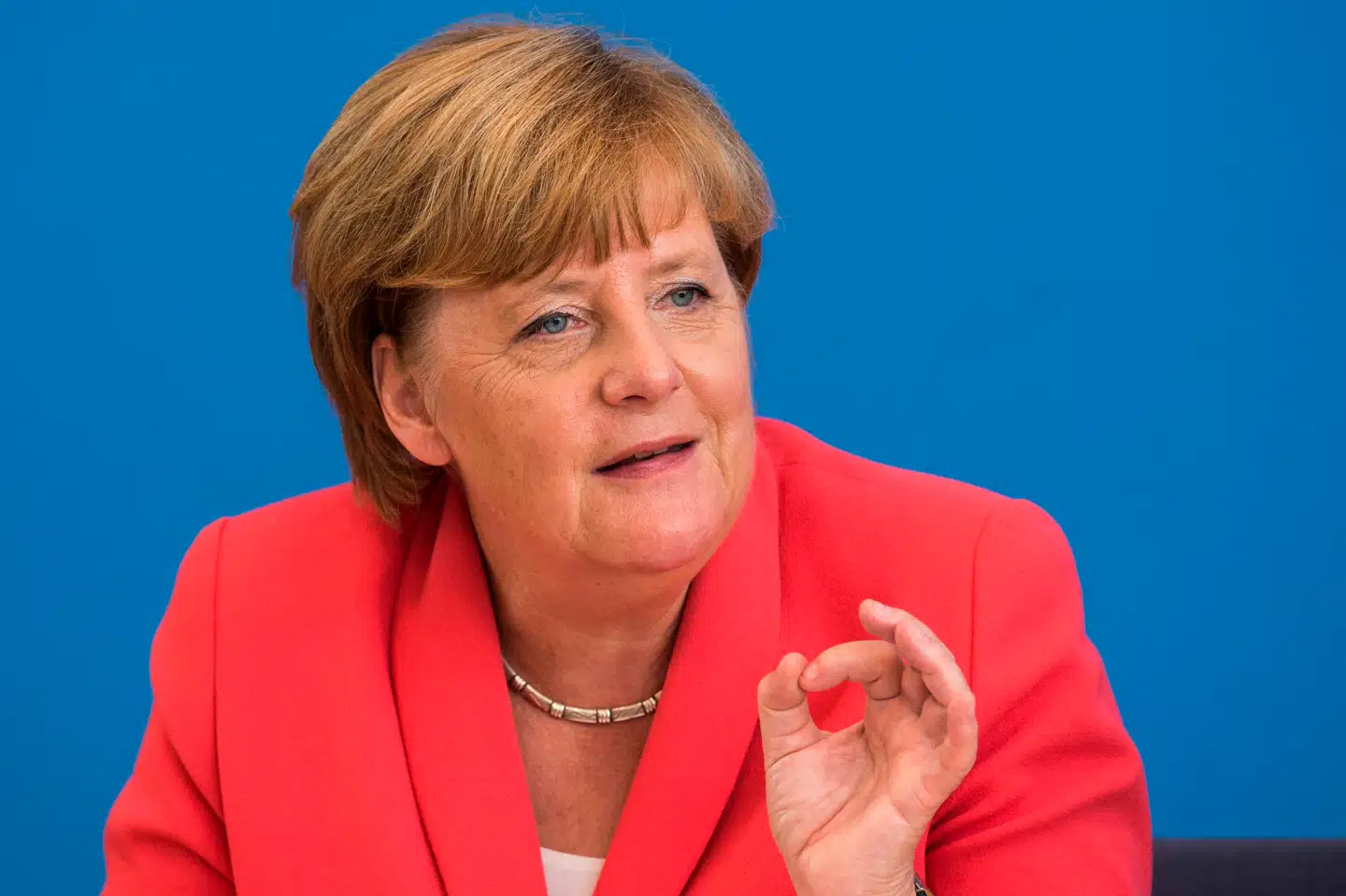 Angela Merkel 31. august 2015, hvor hun sagde de berømte ord: »Vi klarer det«, når det kom til flygtningestrømmen fra blandt andet Syrien.