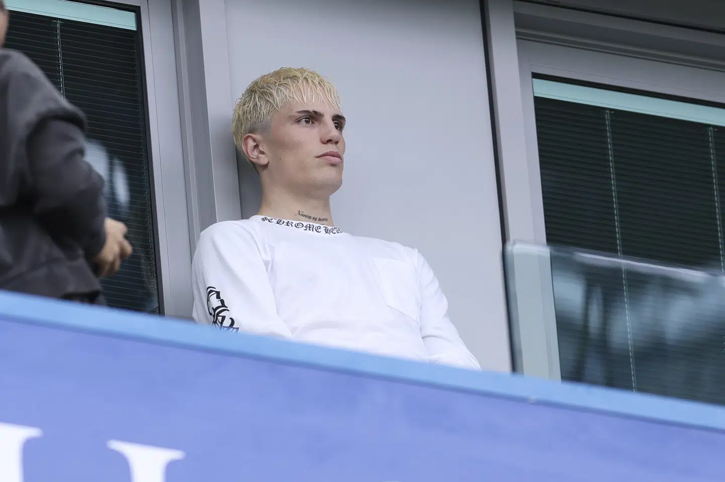 Alejandro Garnacho var på lægterne på Stamford Bridge, da Chelsea lørdag vandt over Fulham i Premier League.