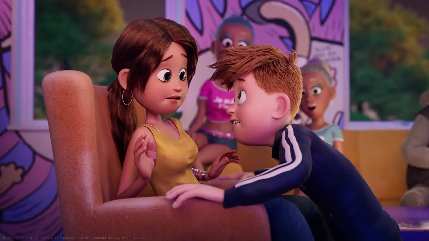 Jessica og Aske i 'Ternet Ninja 3'.