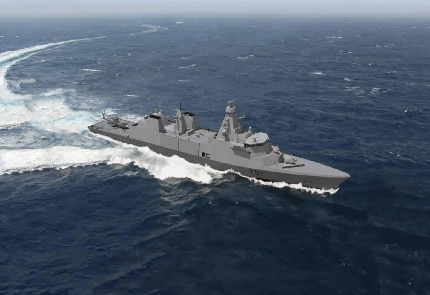 Sådan ser den Type 31-fregat ud, som Danmark har kig på hos den britiske forsvarsproducent.