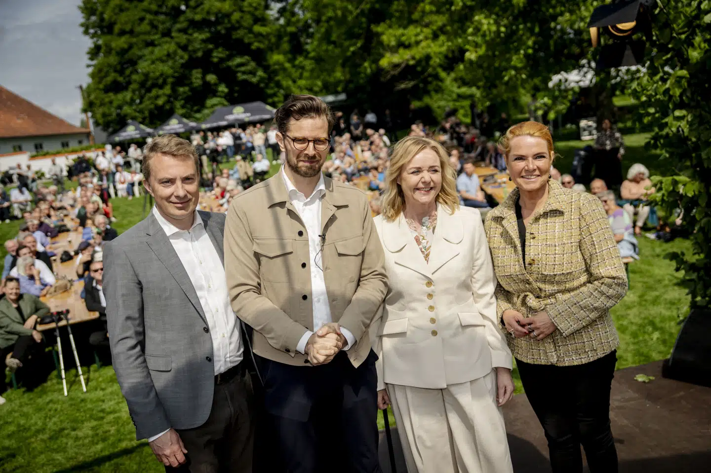 På lørdag mødes Morten Messerschmidt (DF), Alex Vanopslagh (LA), Mona Juul (K) og Inger Støjberg (DD) til et såkaldt borgerligt konvent. (Arkivfoto).