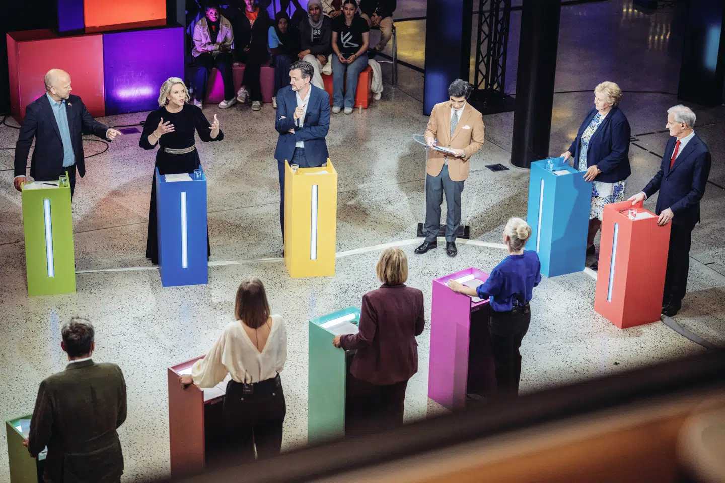 Partilederdebat på NRK. Foto: Stian Lysberg Solum, Scanpix
