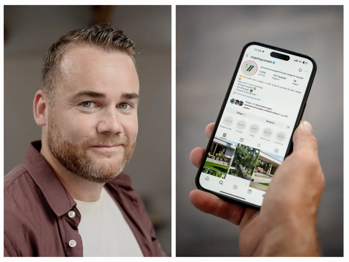 Ejendomsmægler Alexander Vogel bruger andet end de traditionelle kanaler, når han skal sælge en bolig.