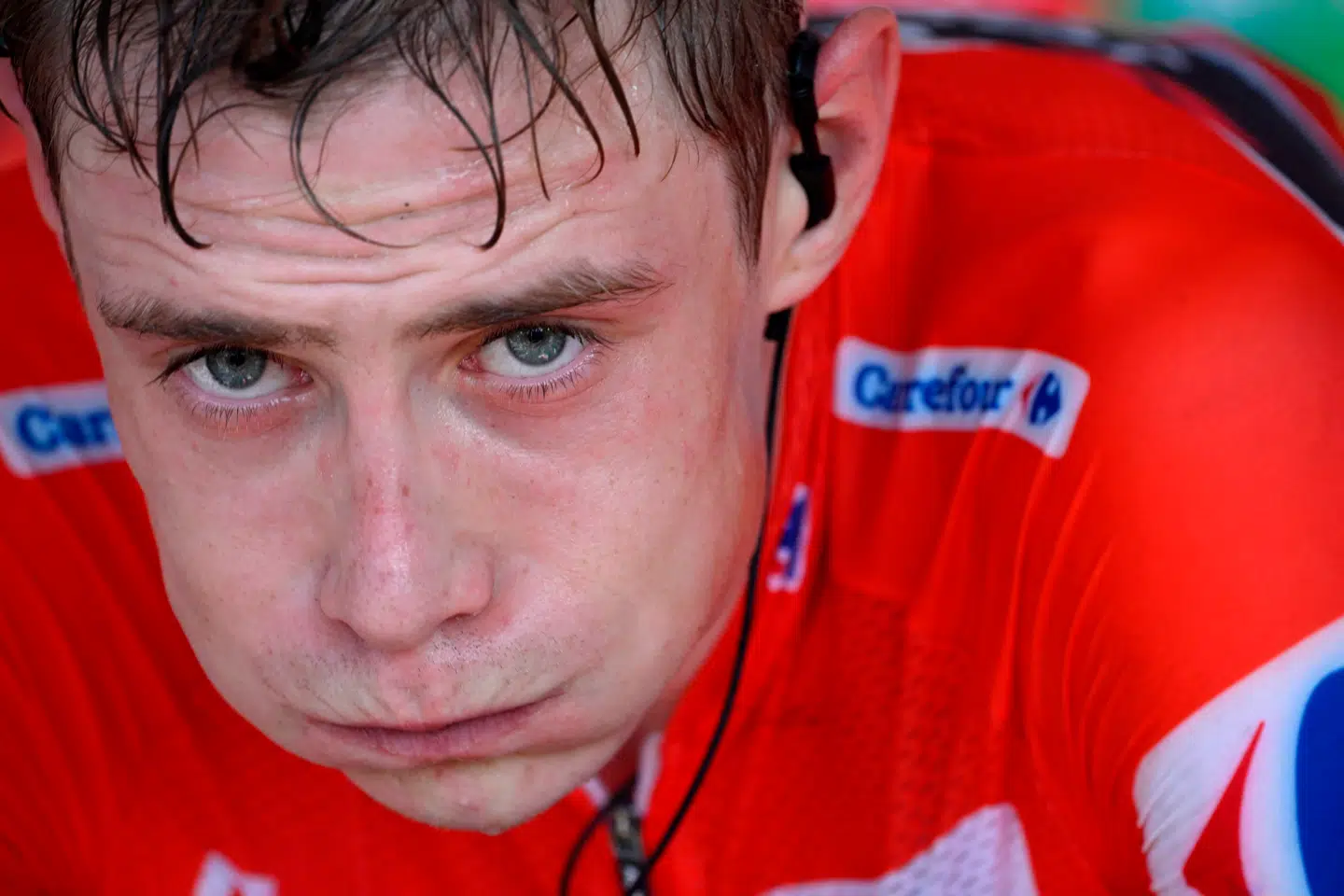 Vingegaard kan ikke have set meget andet end Almeidas hjul på 14. etape af Vueltaen.