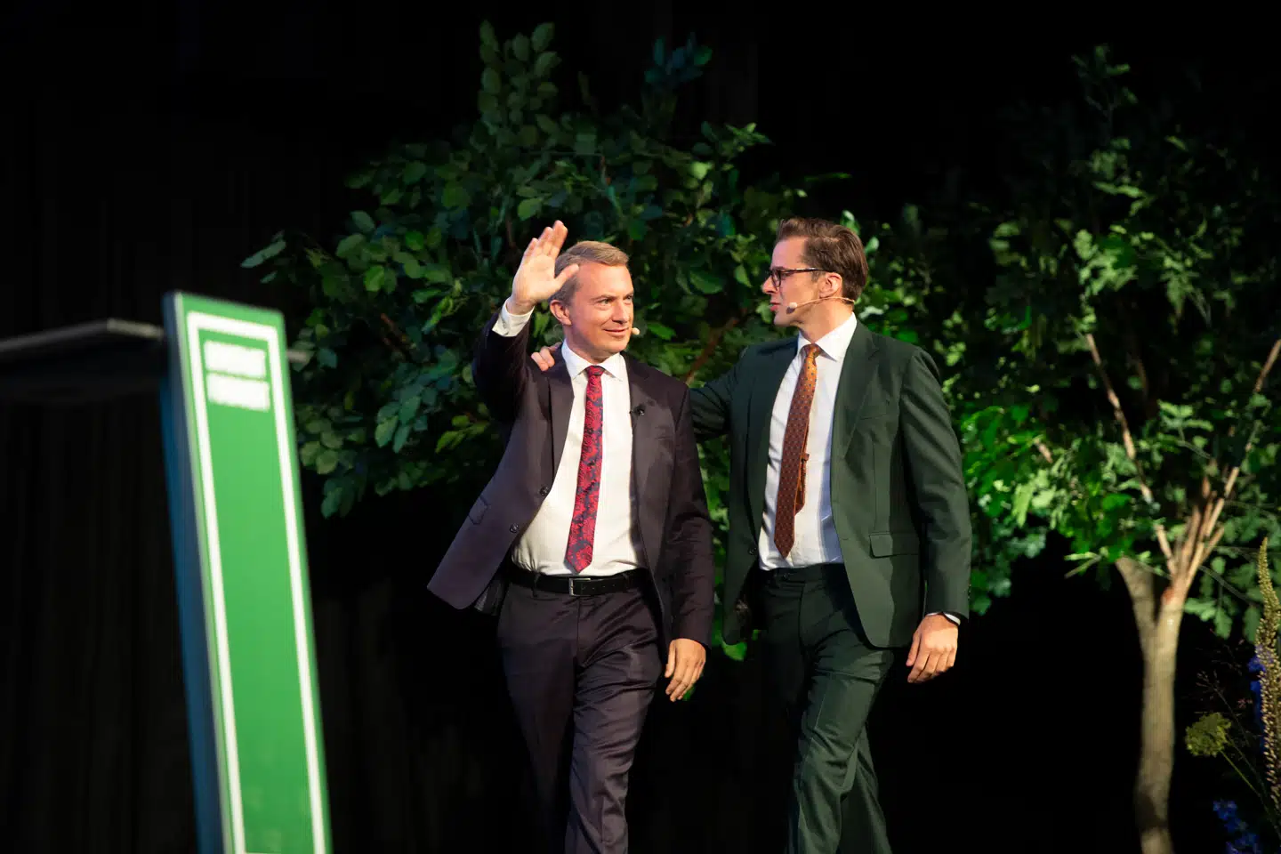 De fire partiformænd gentog adskillige gange, hvor godt deres samarbejde er, og hvor meget de under hinanden succes.