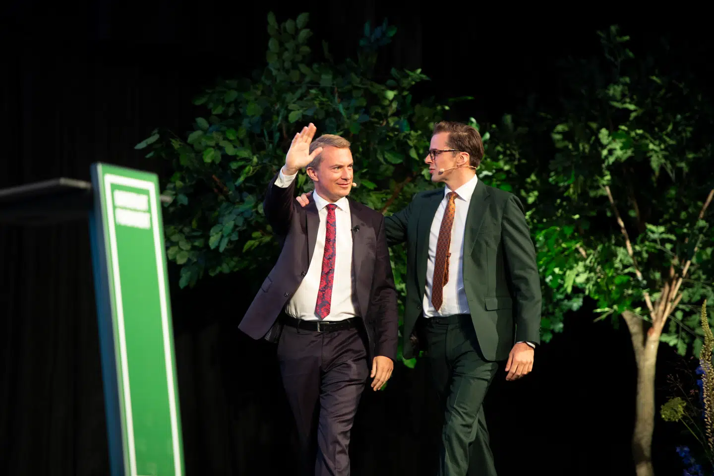 De fire partiformænd gentog adskillige gange, hvor godt deres samarbejde er, og hvor meget de under hinanden succes.