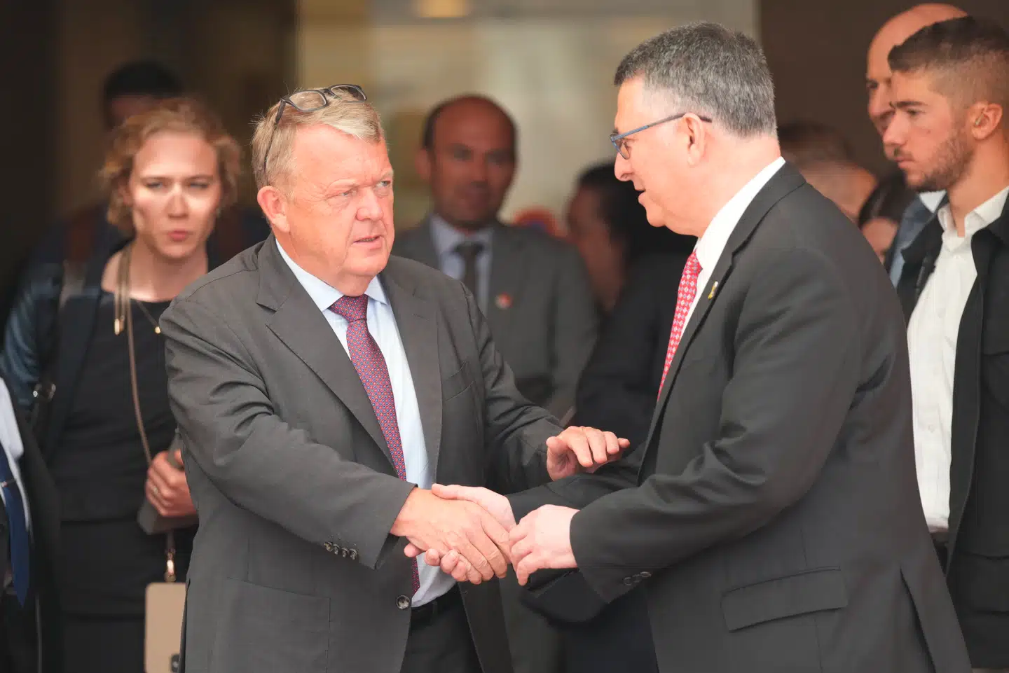 Stadig gode venner? Udenrigsminister Lars Løkke Rasmussen (M) mødes med Israels udenrigsminister, Gideon Sa'ar, i Jerusalem, Israel, søndag den 7. september 2025.