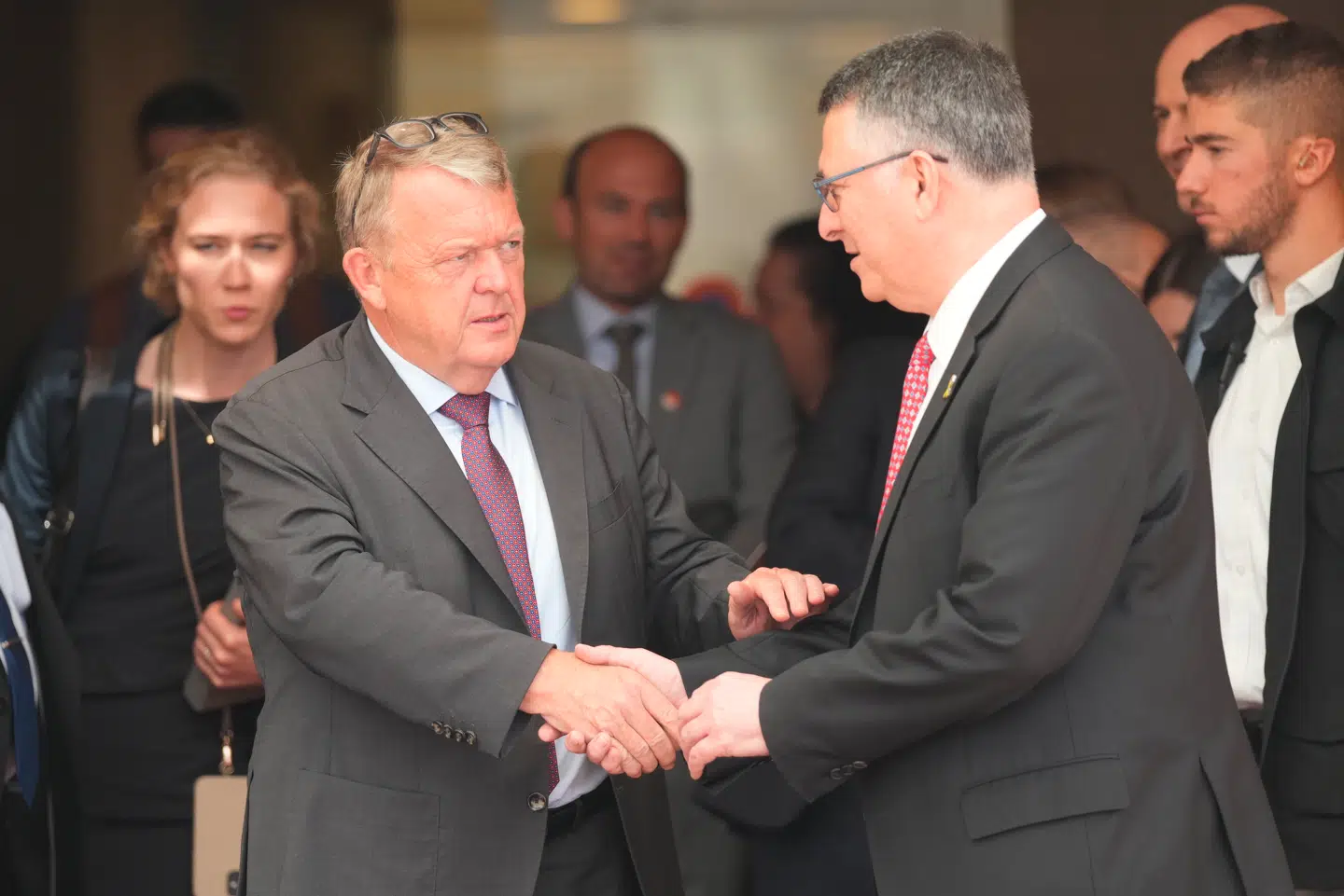 Stadig gode venner? Udenrigsminister Lars Løkke Rasmussen (M) mødes med Israels udenrigsminister, Gideon Sa'ar, i Jerusalem, Israel, søndag den 7. september 2025.