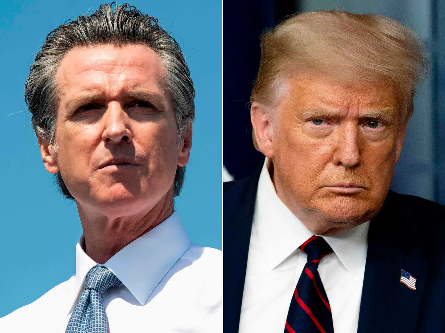 Californiens demokratiske guvernør, Gavin Newsom, bliver ofte beskrevet som Donald Trumps ærkefjende. I øjeblikket kæmper de en kamp, der kan få konsekvenser for folkevalgte i begge partier.