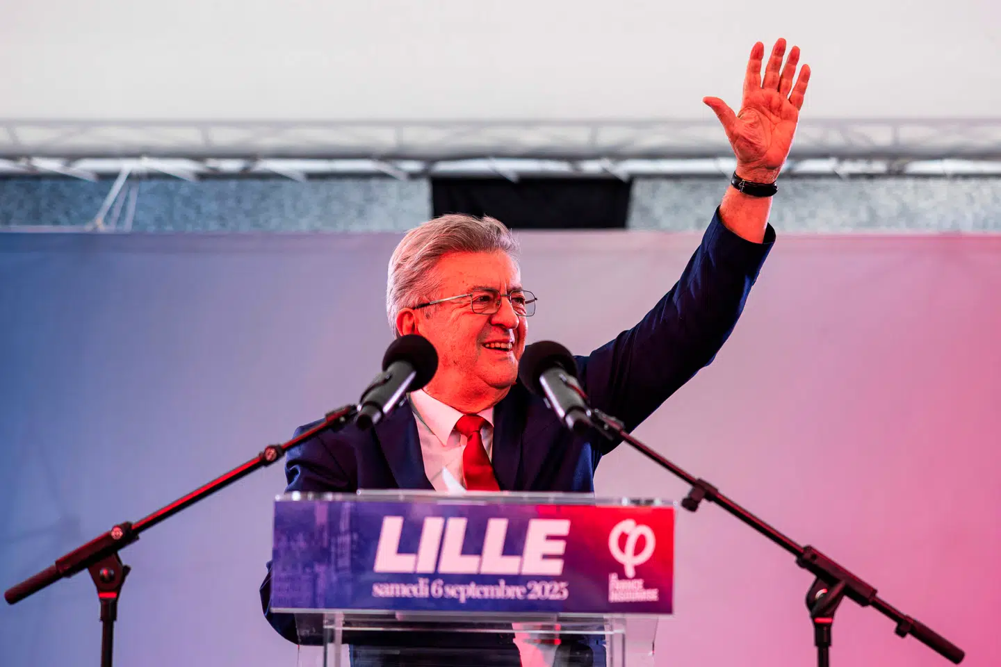 »Bogen understreger, at Mélenchon (billedet, red.) kun er optaget af én ting: nemlig at vinde det næste præsidentvalg. Og det er en strategi, som han har forfulgt, siden han stillede op første gang i 2012.« Foto: Sameer Al-Doumy/AFP/Ritzau Scanpix