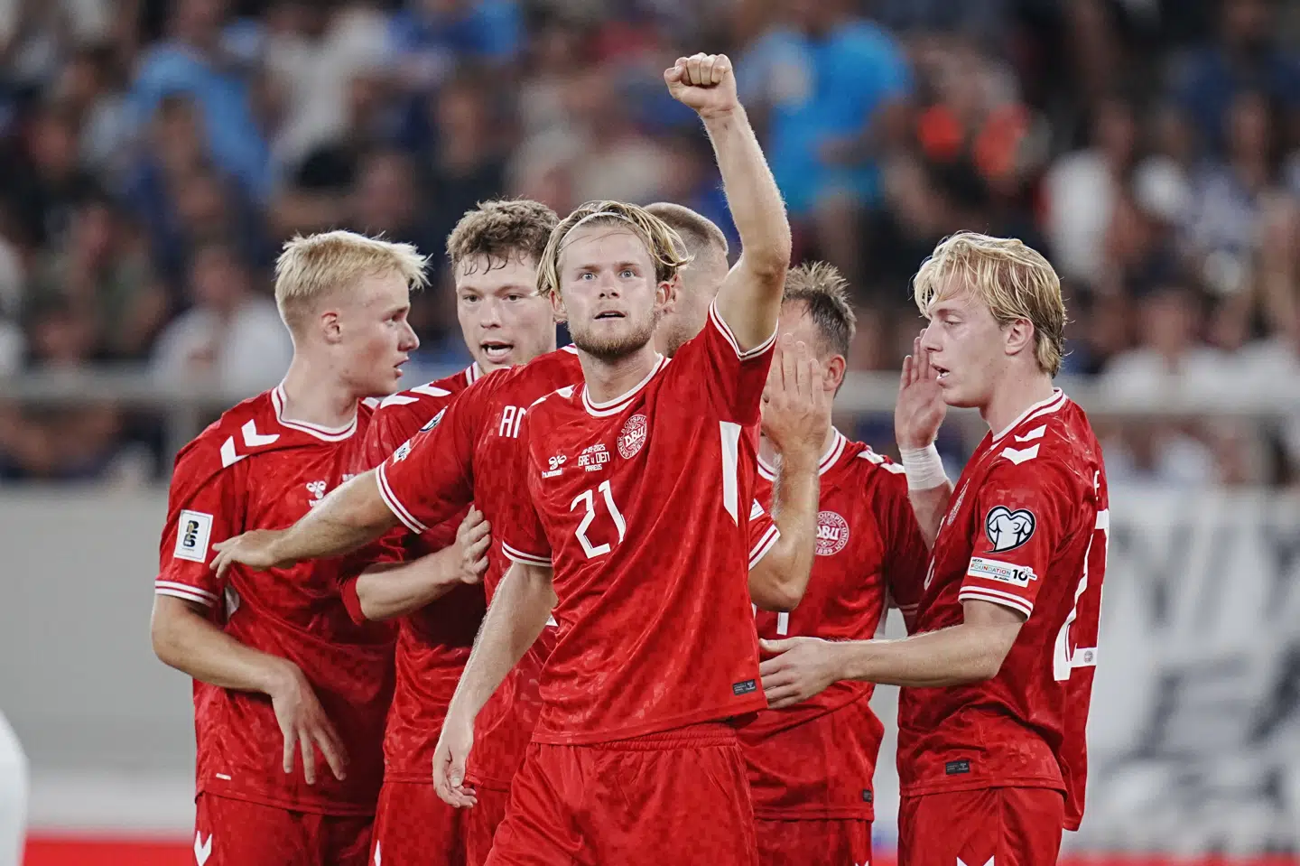 Danmark hentede tre vigtige point i kvalifikationen til VM med sejren over Grækenland.