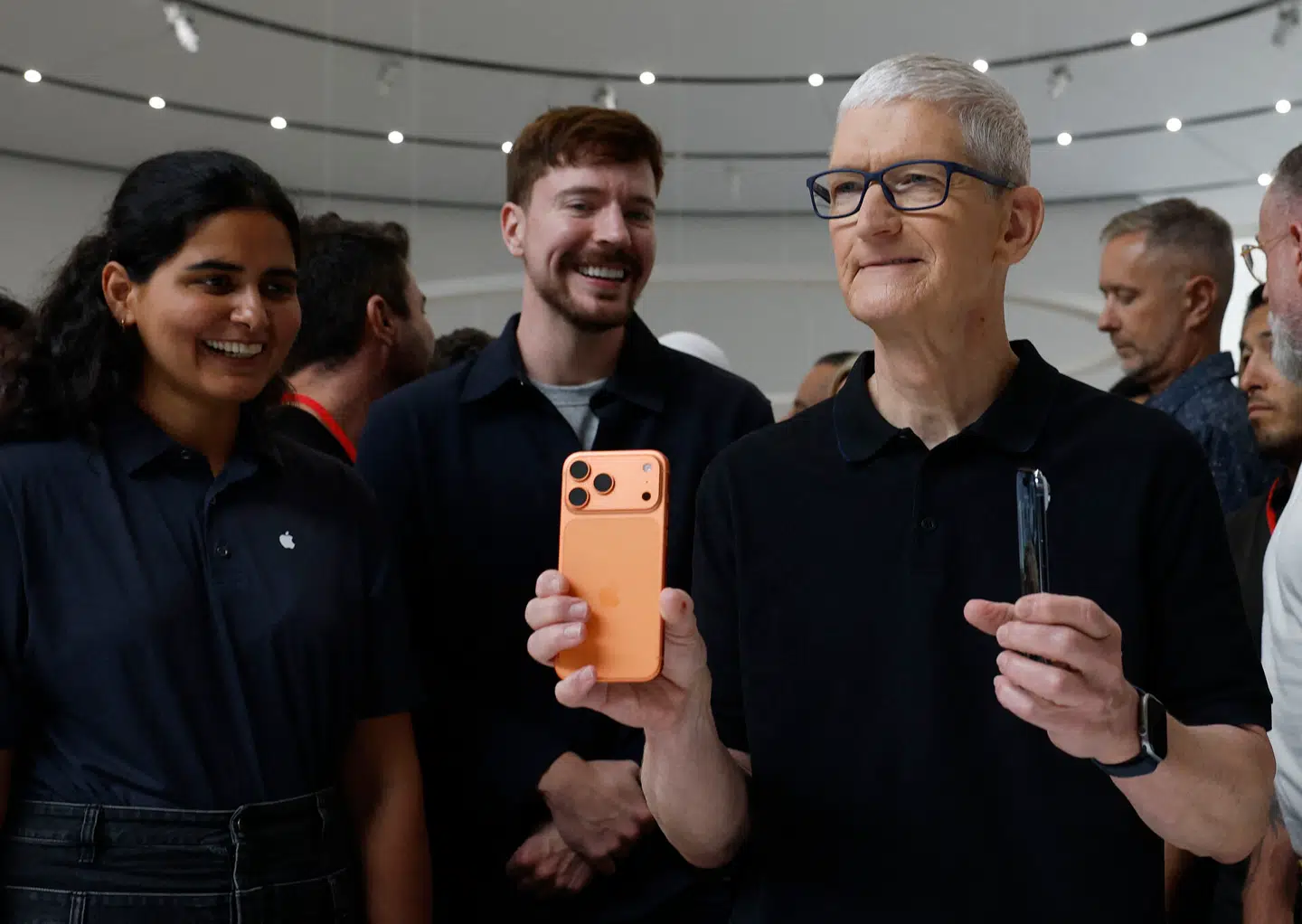 Apples CEO Tim Cook under præsentationen af virksomhedens nye produkter. Foto: Justin Sullivan, Scanpix
