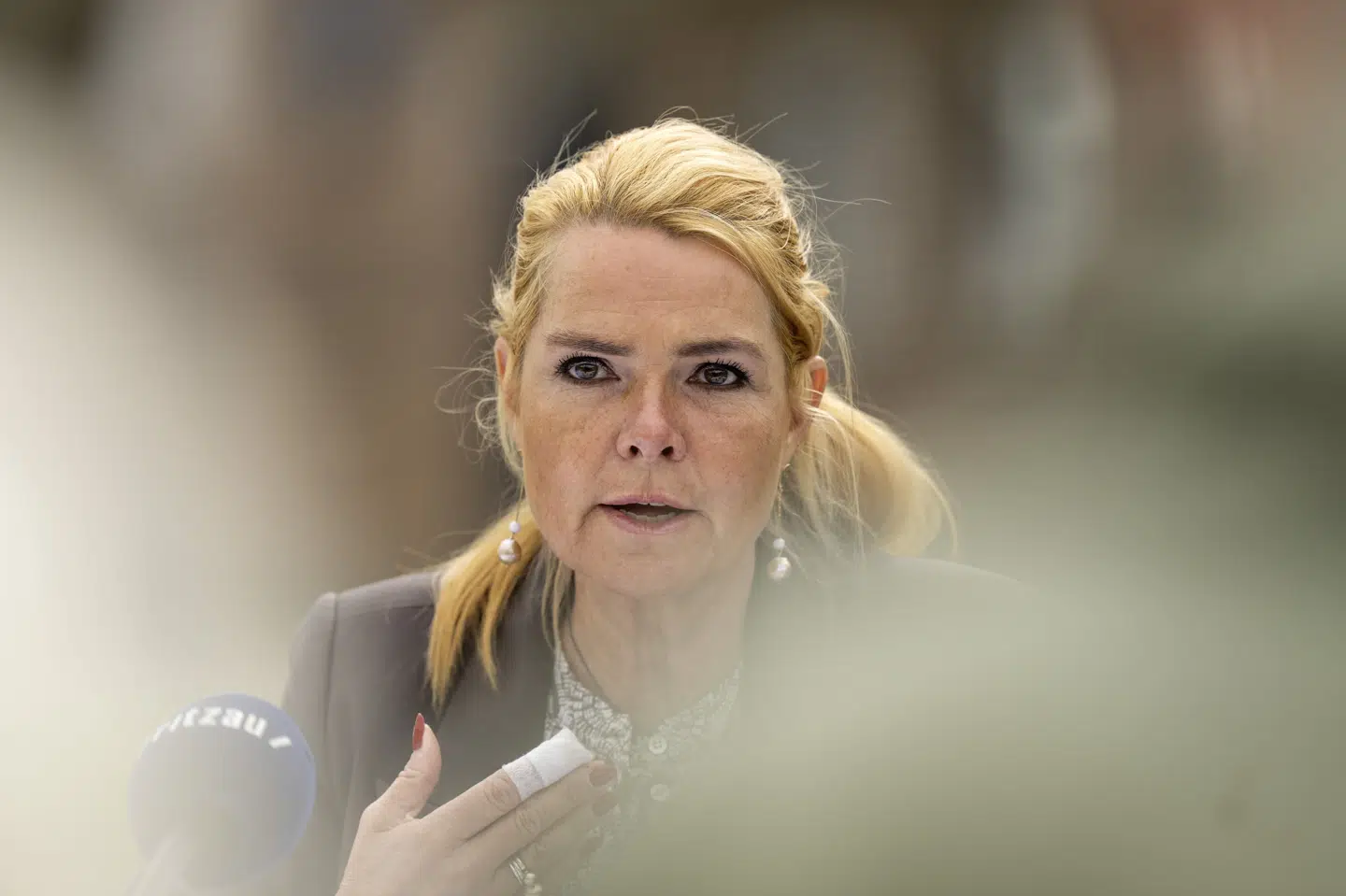 Inger Støjberg holdt i august pressemøde i forbindelse med Danmarksdemokraternes sommergruppemøde i Nørre Vosborg i Vemb.