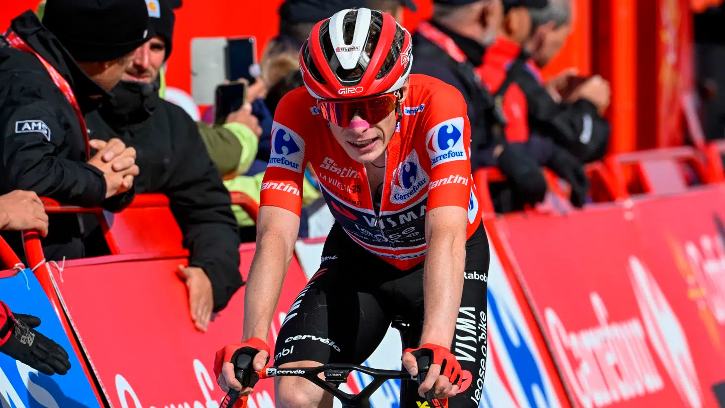 Jonas Vingegaard var presset, da han kom i mål. Og det var helt uvant at se ham blive nummer fire på en etape, han havde mulighed for at vinde.