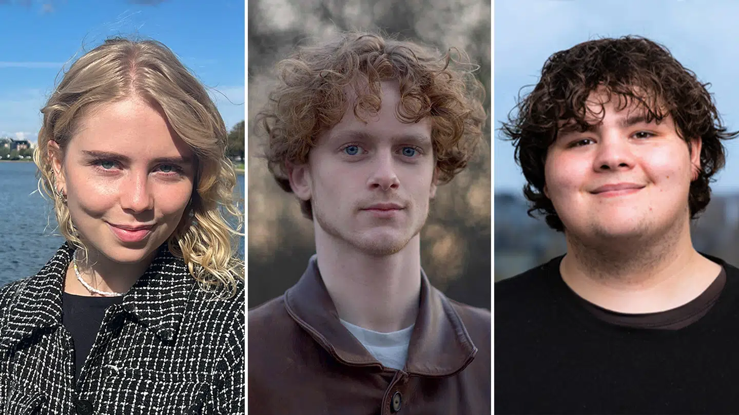 De tre studenterorganisationer på RUC er mildest talt uenige om betydningen af den tilstrømning af udenlandske studerende, deres universitet har oplevet fra særligt Bangladesh. Fra venstre: Formand for Borgerlige Studerende, Maya Hultmann Sloth, Svend Flarup fra Frit Forum og forperson for Studenterrådet Amir Bahloul.