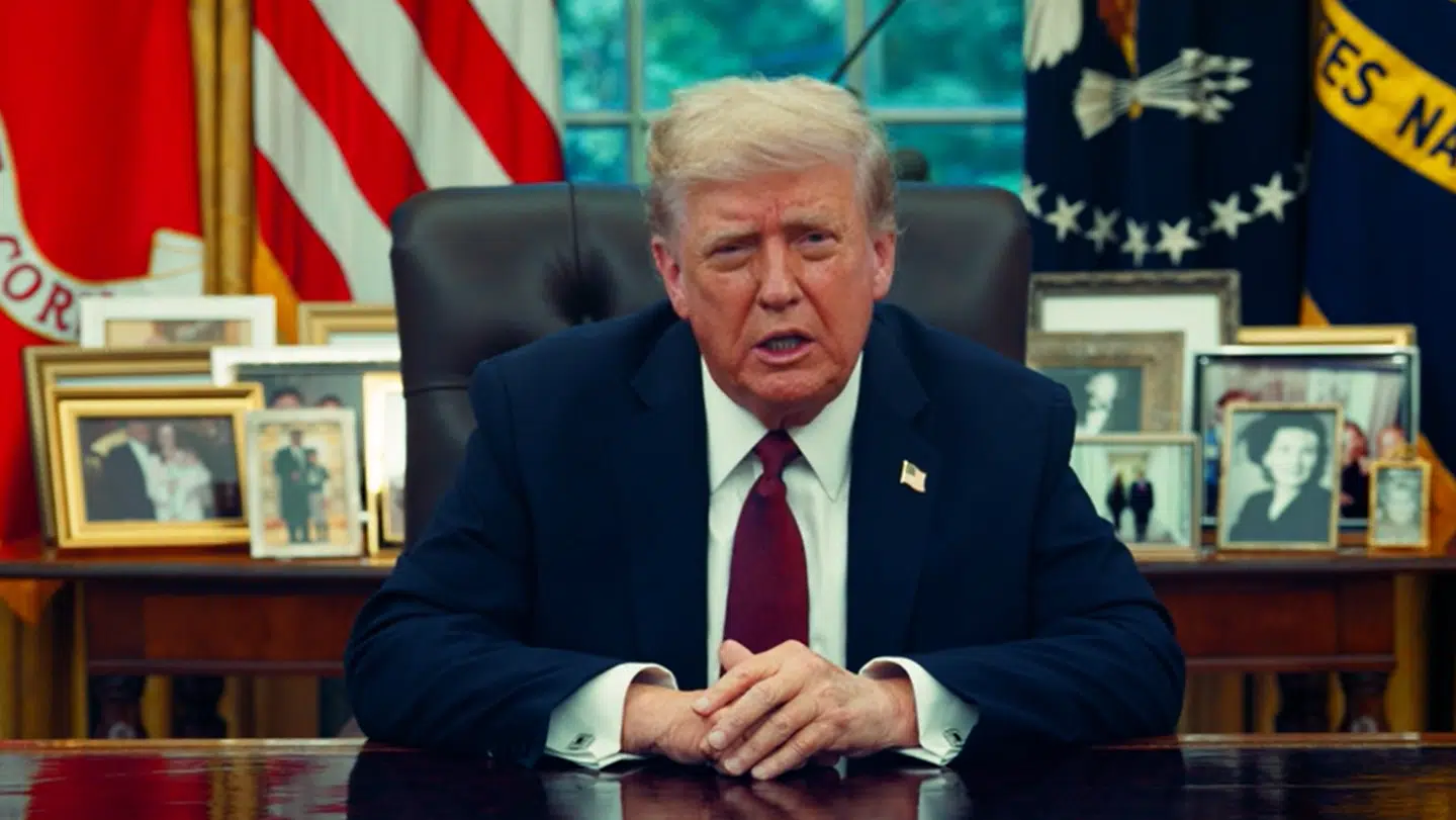 Donald Trump holdt talen fra Det Hvide Hus efter drabet på Charlie Kirk.