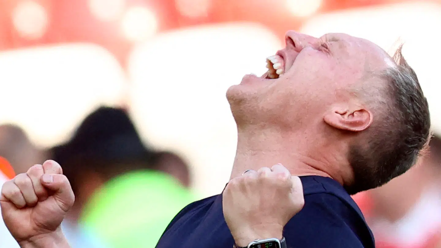 Steve Cooper har opnået store sejre i England, her over Arsenal med Nottingham Forest.