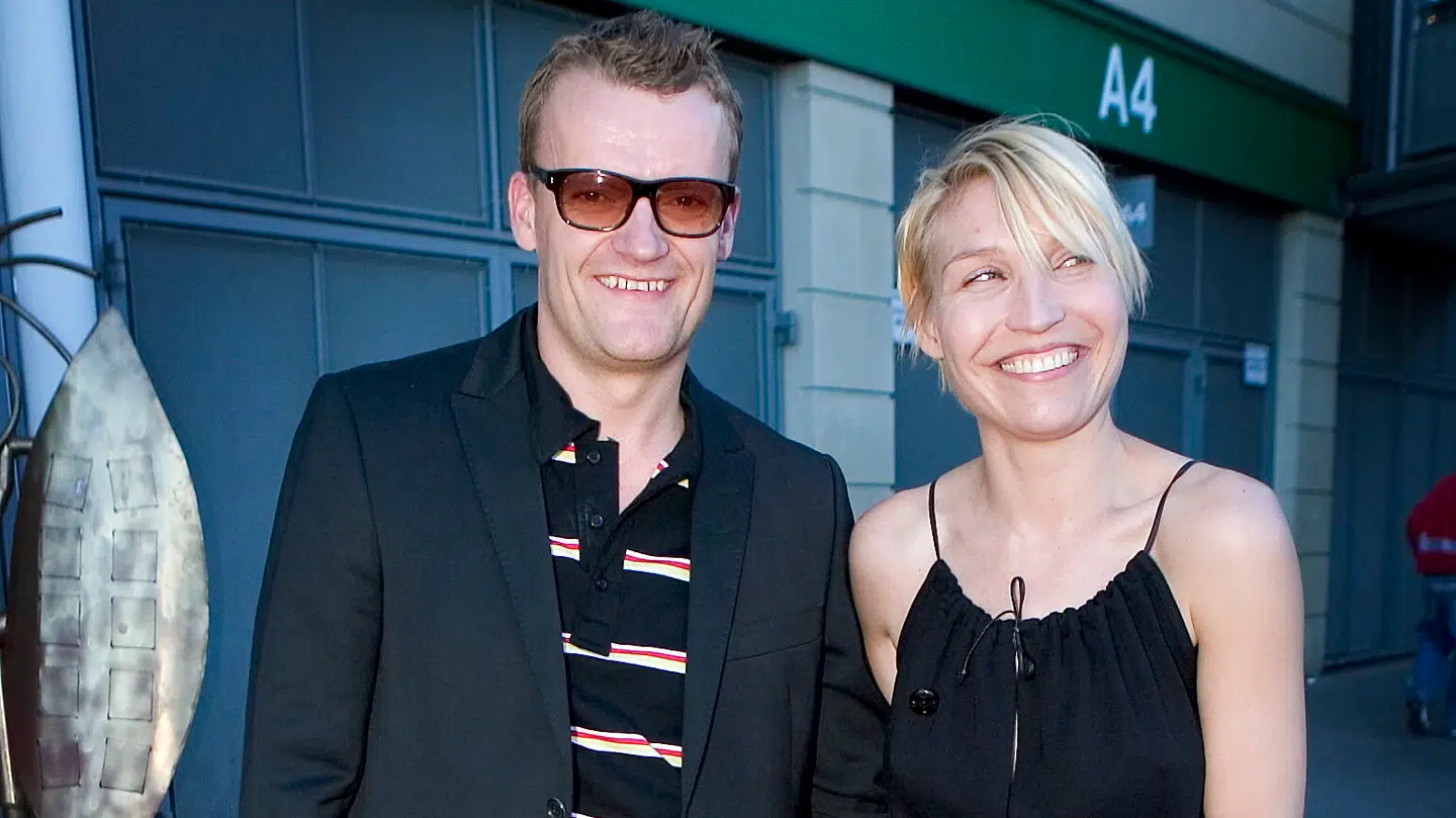 Privat er Frank Hvam gift med filmklipperen Anja Farsig. Her ses ægteparret tilbage i 2005 til Zulu Rocks i Parken.