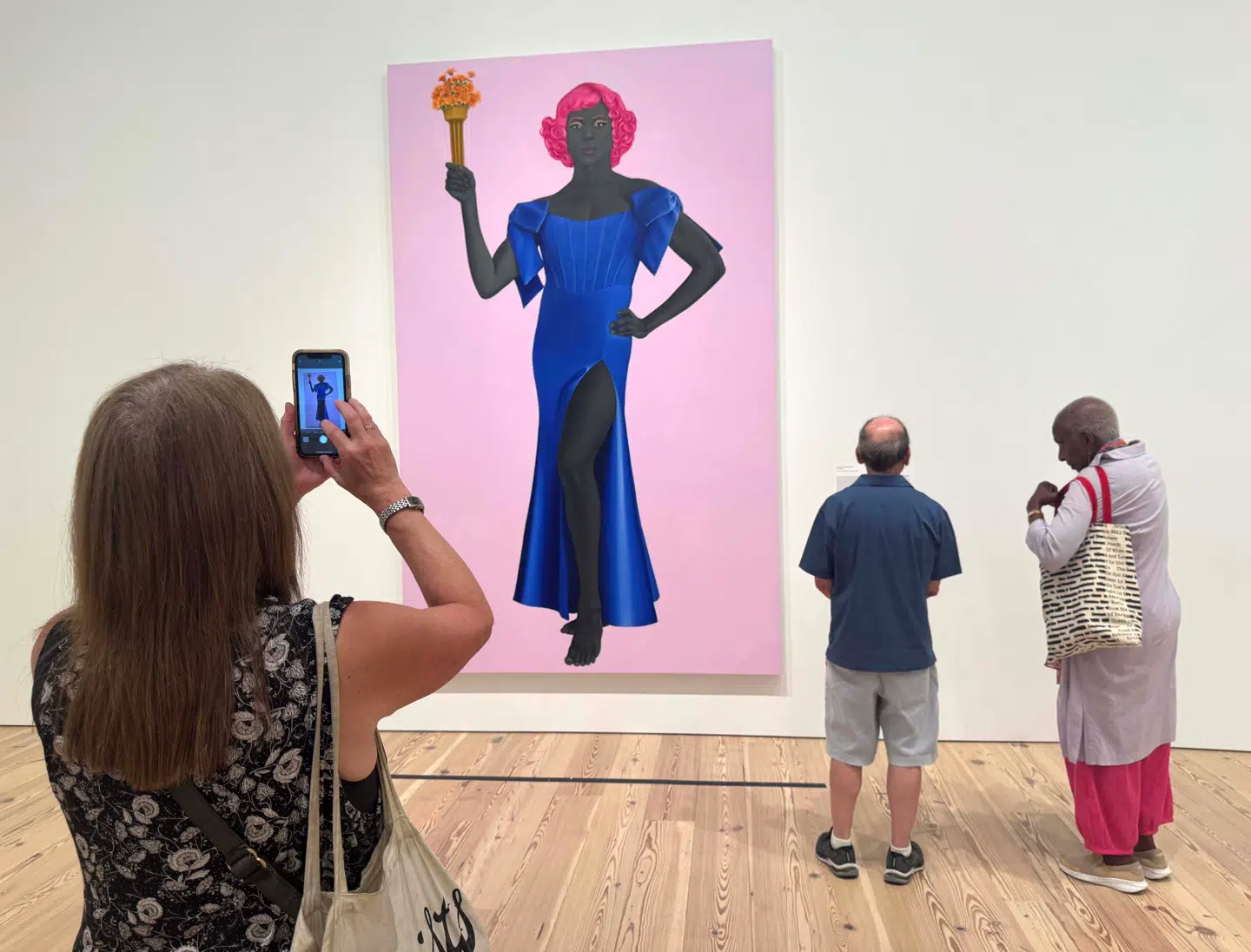 Amy Sheralds maleri af en transkønnet frihedsgudinde er tidligere blevet udstillet på Whitney Museum.