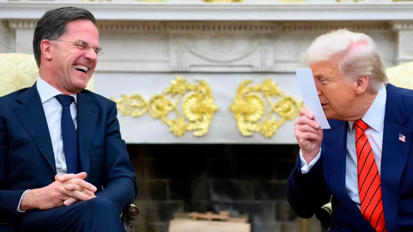 US President Donald Trump meets with NATO Secretary General Mark Rutte in the Oval Office of the White House in Washington, DC, on March 13, 2025. (Photo by Mandel NGAN / AFP)