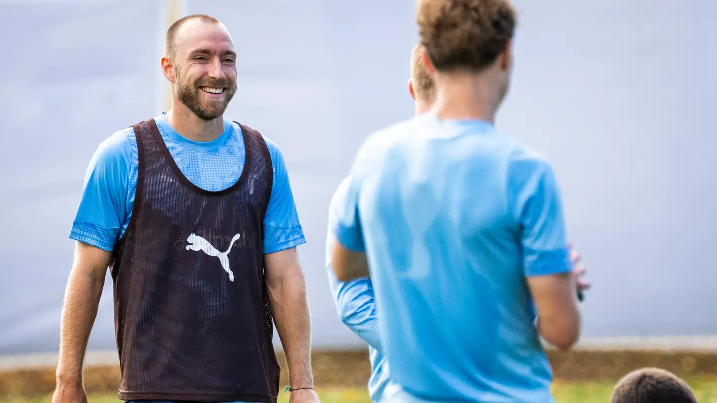 Kort inden skiftet til Wolfsburg trænede Christian Eriksen med svenske Malmø FF.