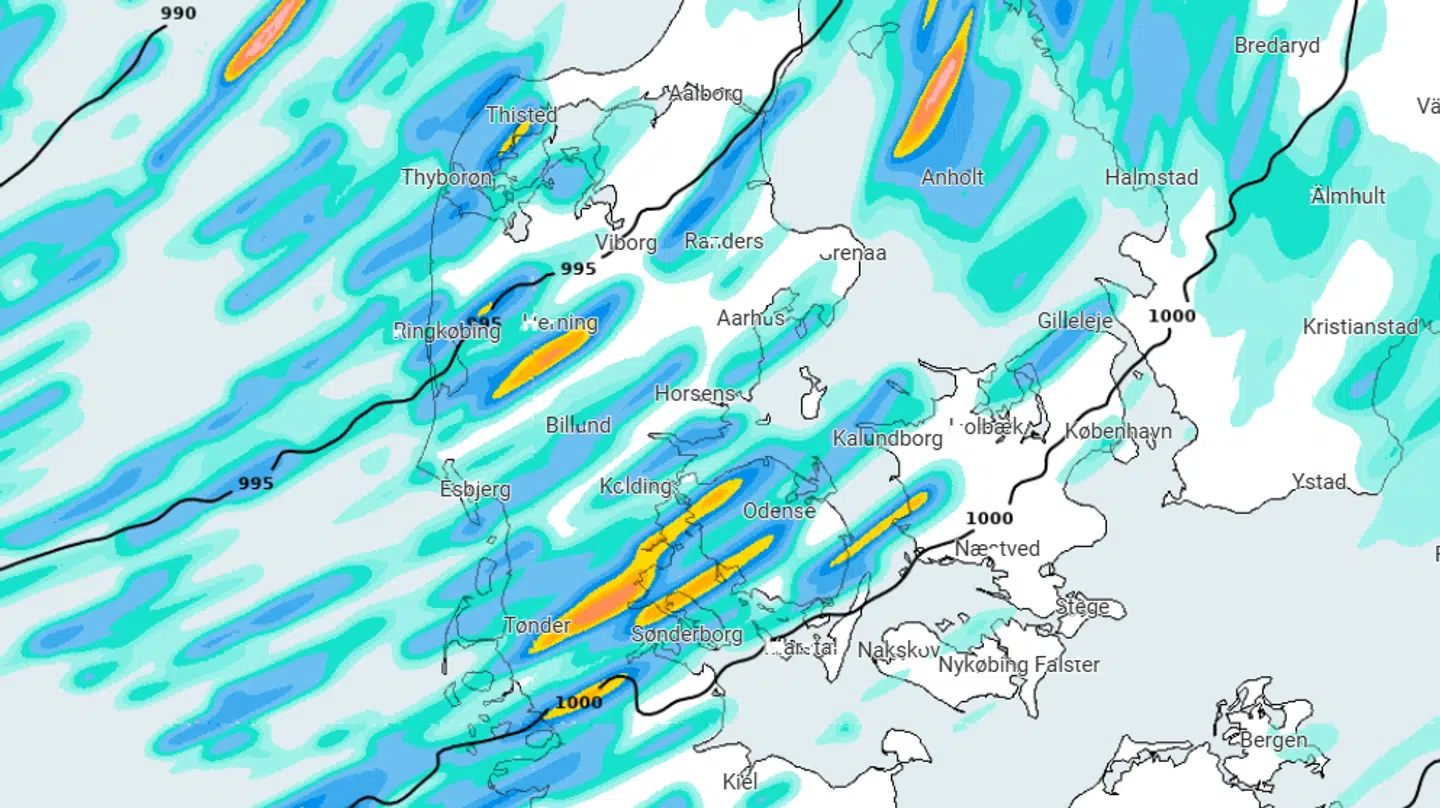 Vejret bliver vildt.