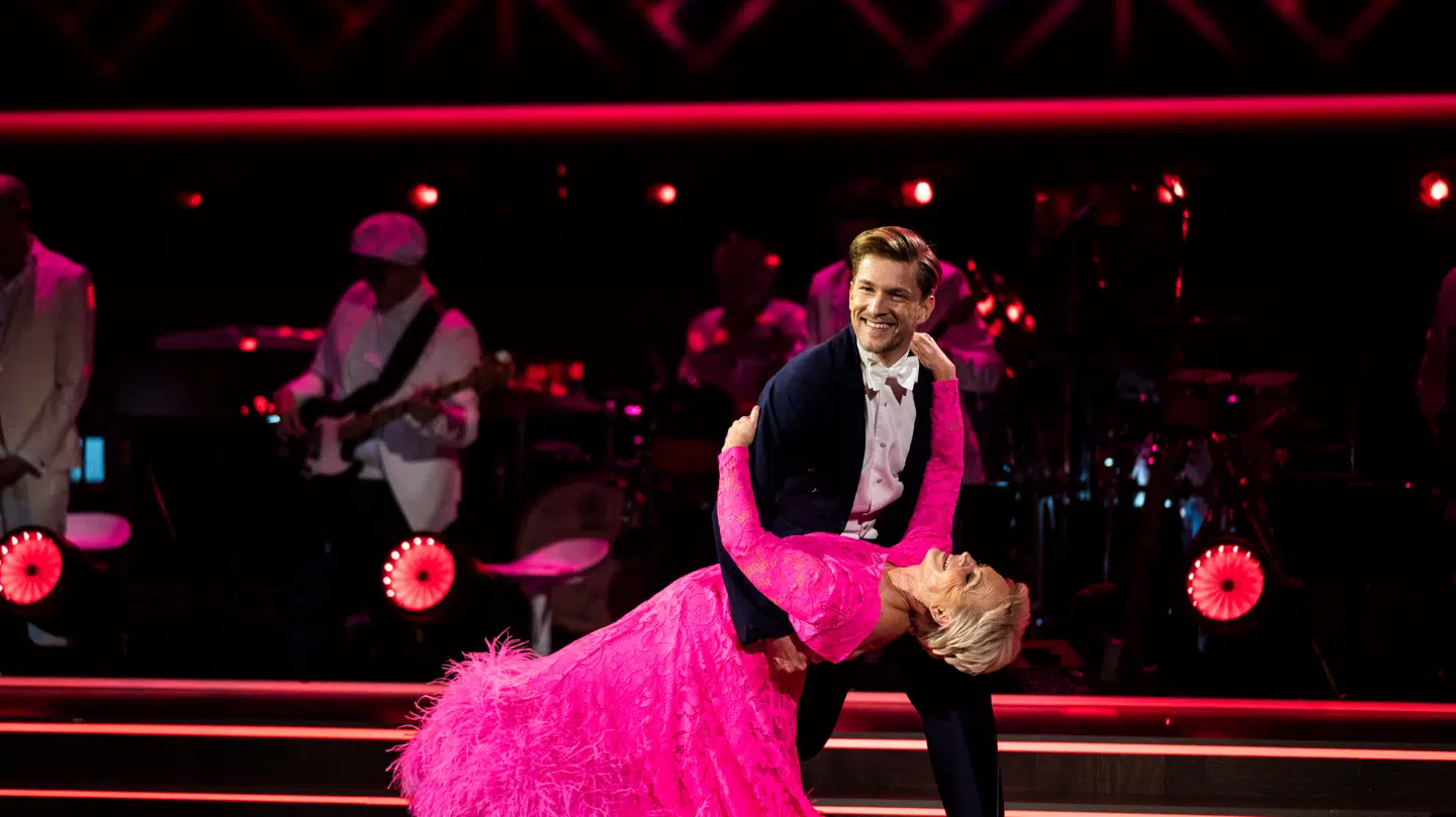 Michael Olesen i Vild med dans-finalen med sin dansepartner, Hilda Heick, tilbage i 2020.