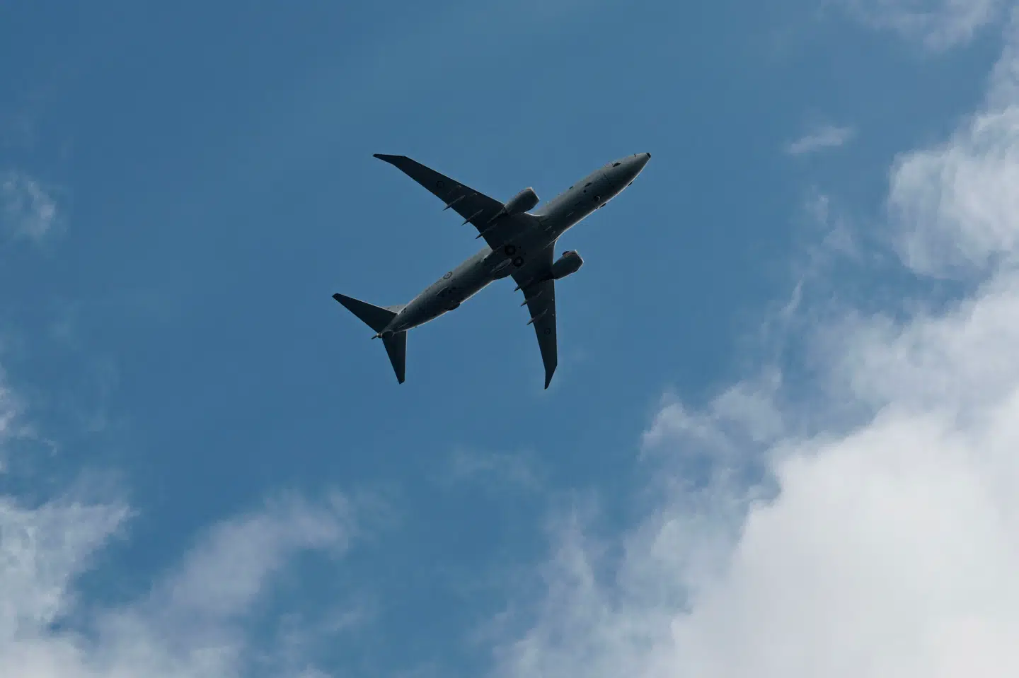 Her ses en P-8 Poseidon under en øvelse mellem Filippinerne, Australien og Canada.