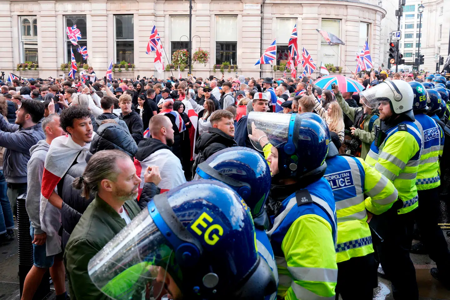 Britisk politi estimerede, at 110.000 deltog ved demonstrationen i London lørdag.