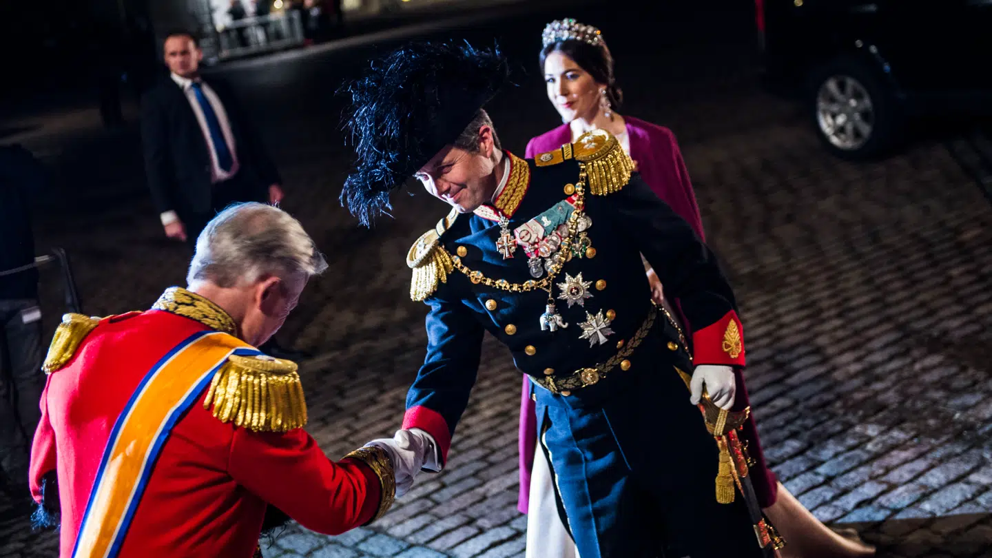 ARKIV. Nytårstaffel på Amalienborg d. 1. januar 2016. Kronprinsesse Mary og kronprins Frederik.