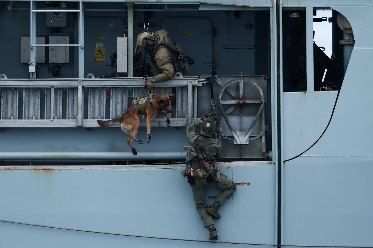 Forsvaret stiller med fregatten Niels Juel, F-16-fly og to helikoptere samt bidrag fra Forsvarets tre værn, specialstyrker og hjemmeværnsstyrker.