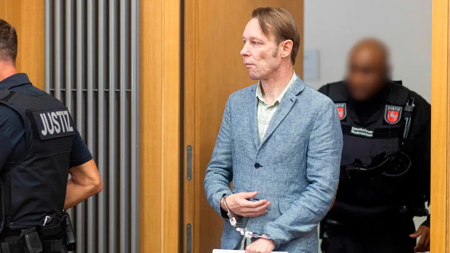 Christian B. i forbindelse med et besøg i retten sidste år.