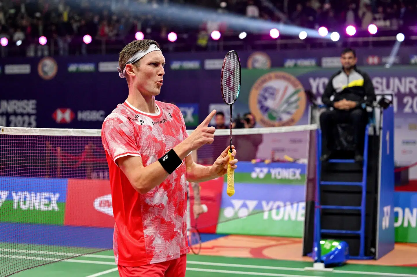 Viktor Axelsen er tilbage på banen efter syv måneders skadespause, men nåede kun to kampe i China Masters. (Arkivfoto).