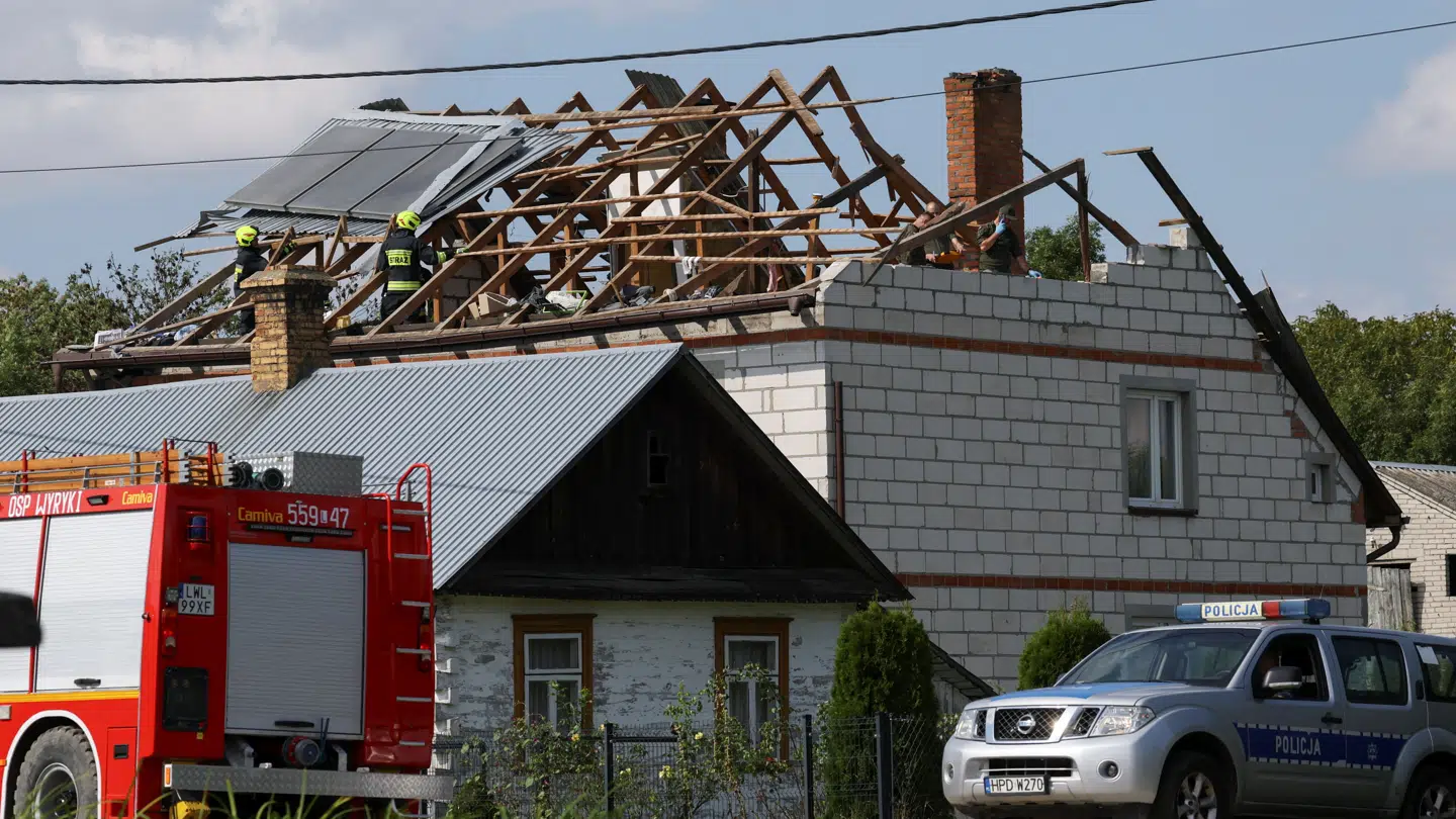 Dronerne blev skudt ned med støtte fra NATO. Men huset her blev altså offer for venlig ild.
