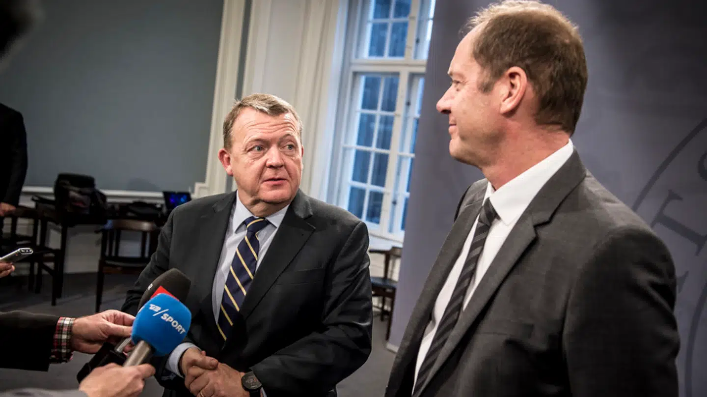 Udenrigsminister Lars Løkke Rasmussen slår fast, at han igen og igen kontakter Christian Prudhomme, der er direktør for ASO, som driver Tour de France. På billedet ses de to sammen på Christiansborg, da Lars Løkke var statsminister.