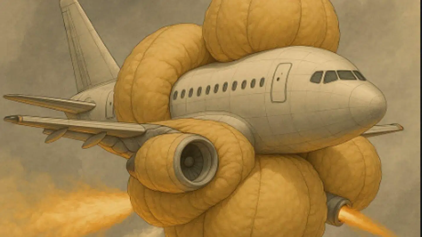 En model lavet med kunstig intelligens viser to opfinderes bud på at undgå fatale flystyrt.