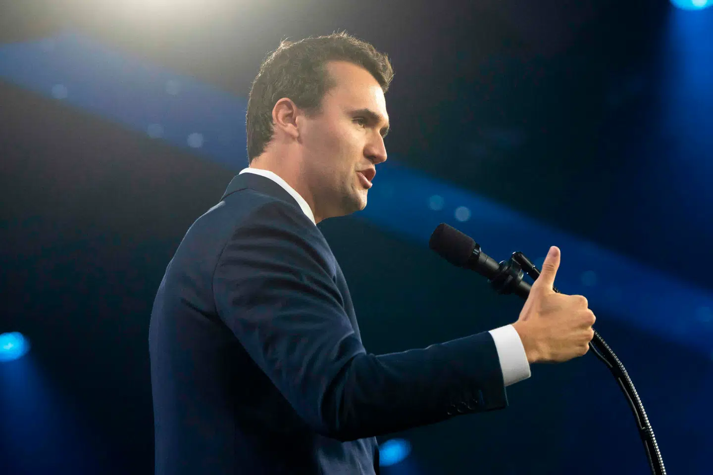 Havde Charlie Kirk boet i Danmark, ville han forhåbentlig ikke have været velkommen som folketingskandidat i noget borgerligt parti, skriver Søren K. Villemoes i denne kommentar. Foto: Rebecca Noble, Scanpix