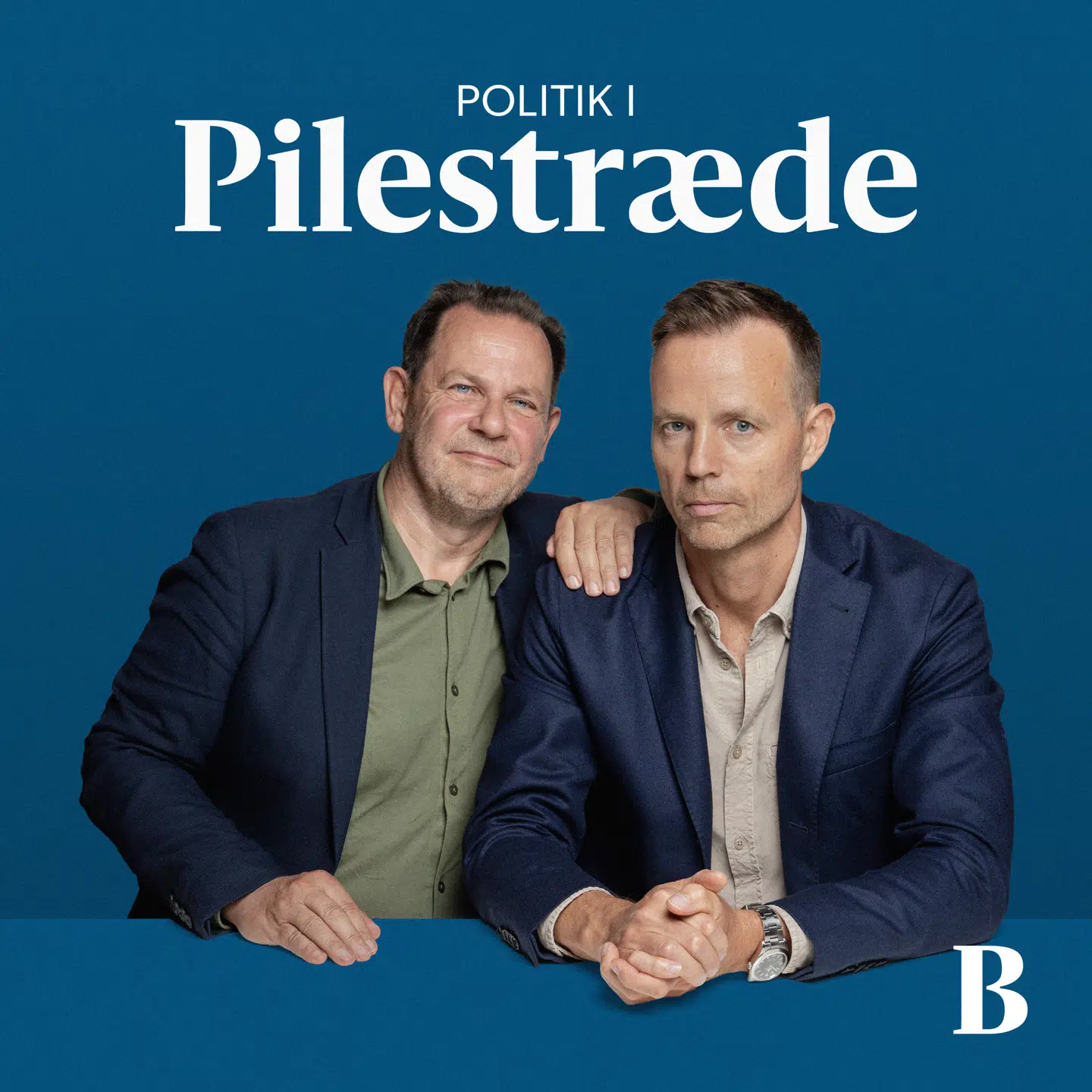 »Politik i Pilestræde« med Jacob Rosenkrands og Bent Winther. Grafik: Maria Thykjær Jespersen