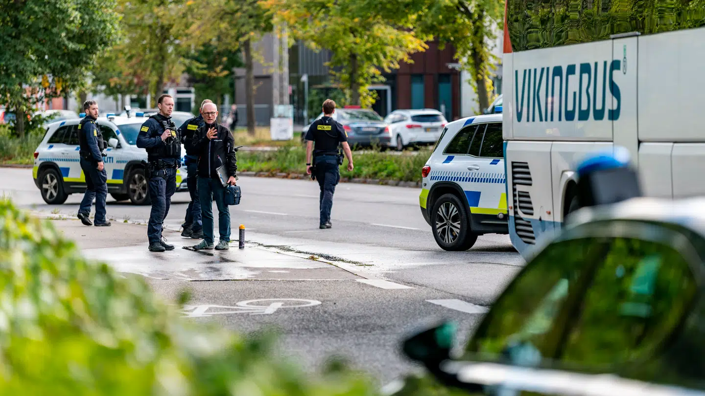 Københavns Politi er til stede ved en alvorlig trafikulykke ved Nørre Allé i København torsdag den 18. september 2025