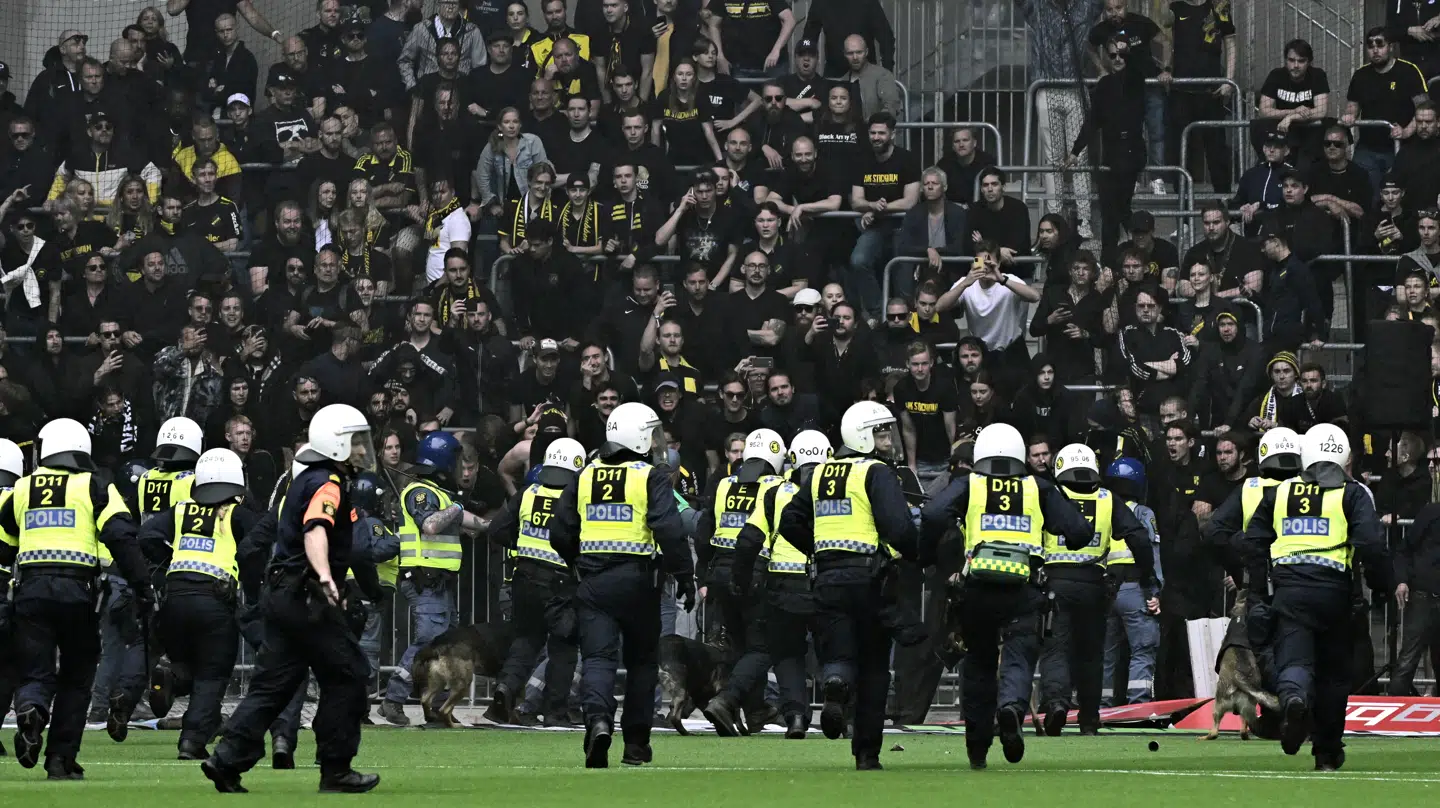 Der var varslet en ny linje i svensk fodbold, men nu er politiet kommet på andre tanker.