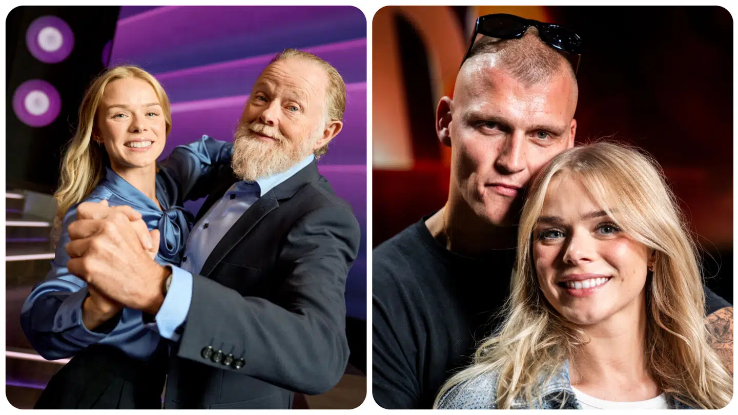 I år danser Asta Björk med skuespiller Jesper Asholt, men for to år tilbage endte hun efter programmet med at finde kærligheden i sin dansepartner, skuespilleren Sebastian Bull, som hun stadig danner par med i dag. Fotos: Ritzau Scanpix