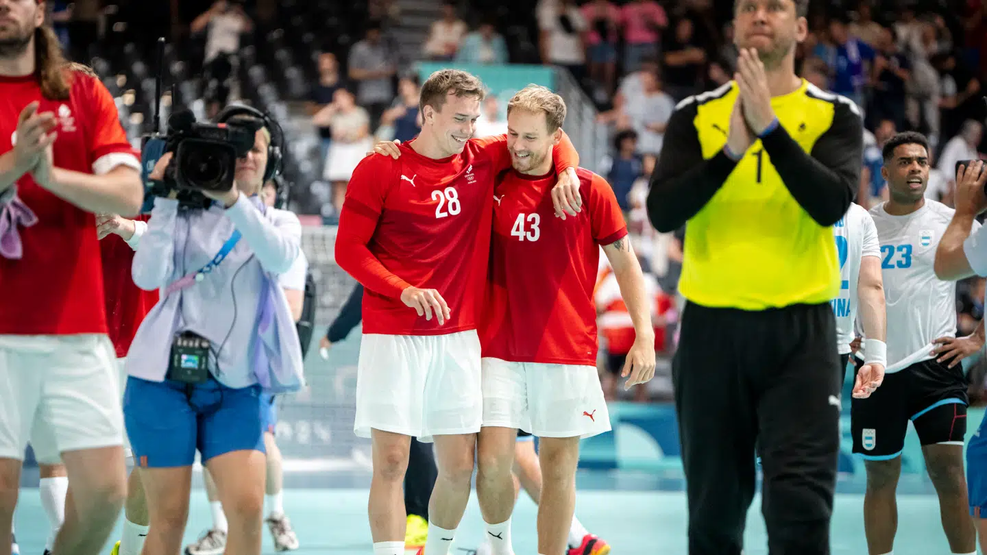 Lasse Andersson (tv.) var med til at vinde OL-guld i Paris i 2024. Simon Pytlick (th.) kan blive hans afløser i Berlin.