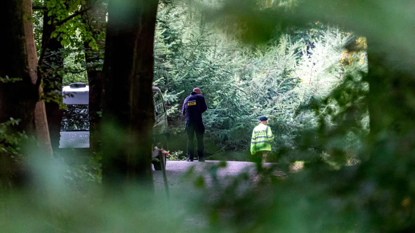 Teknikerne er kørt fra stedet, men hjemmeværnet er stadig til stede, og området er spærret af.