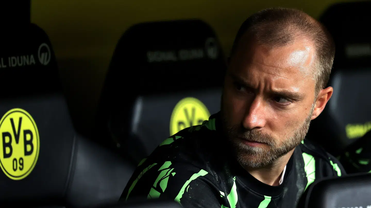 Christian Eriksen startede på bænken mod Dortmund.