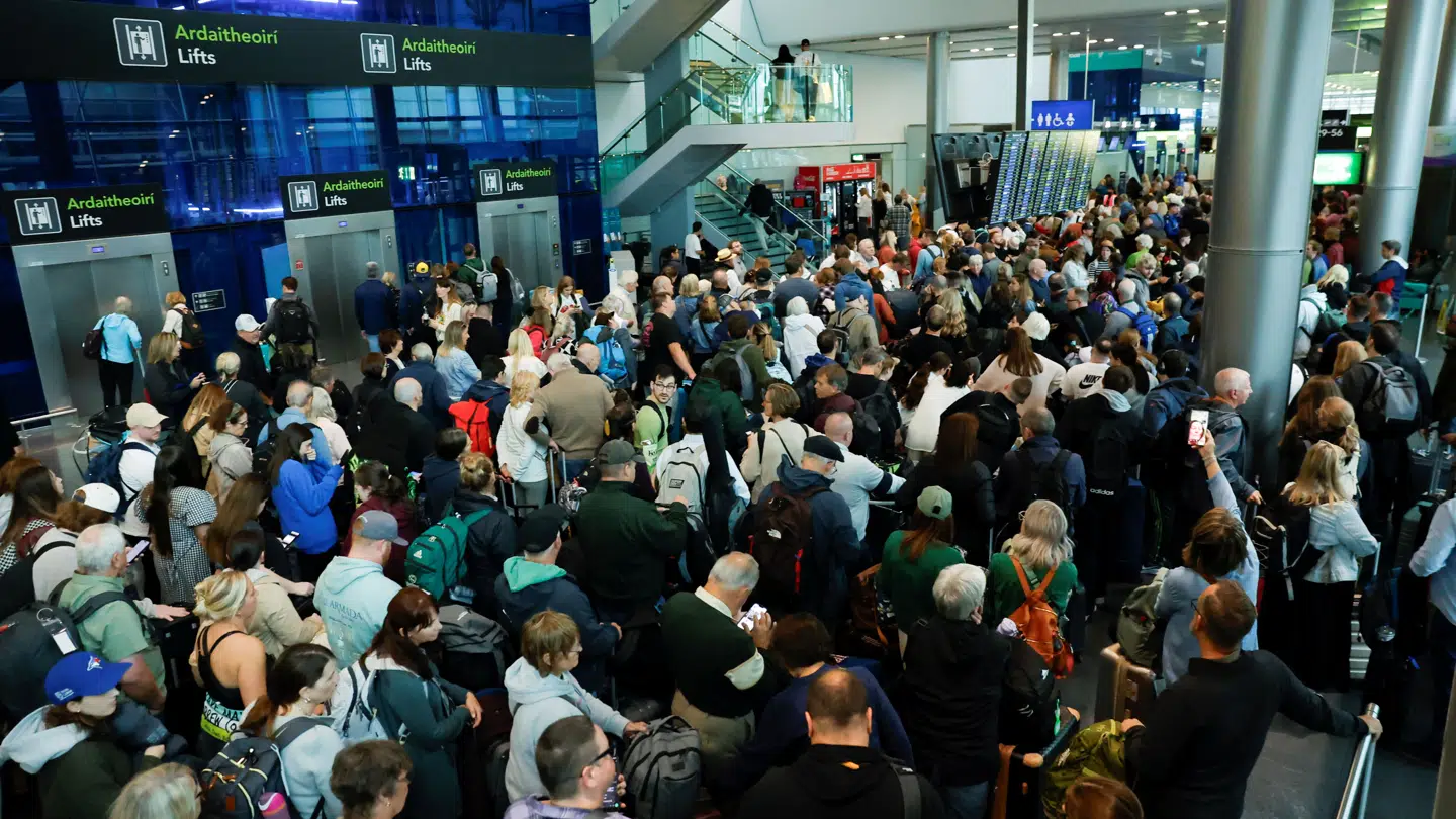 Kaos i Dublin Lufthavn efter cyberangrebet.