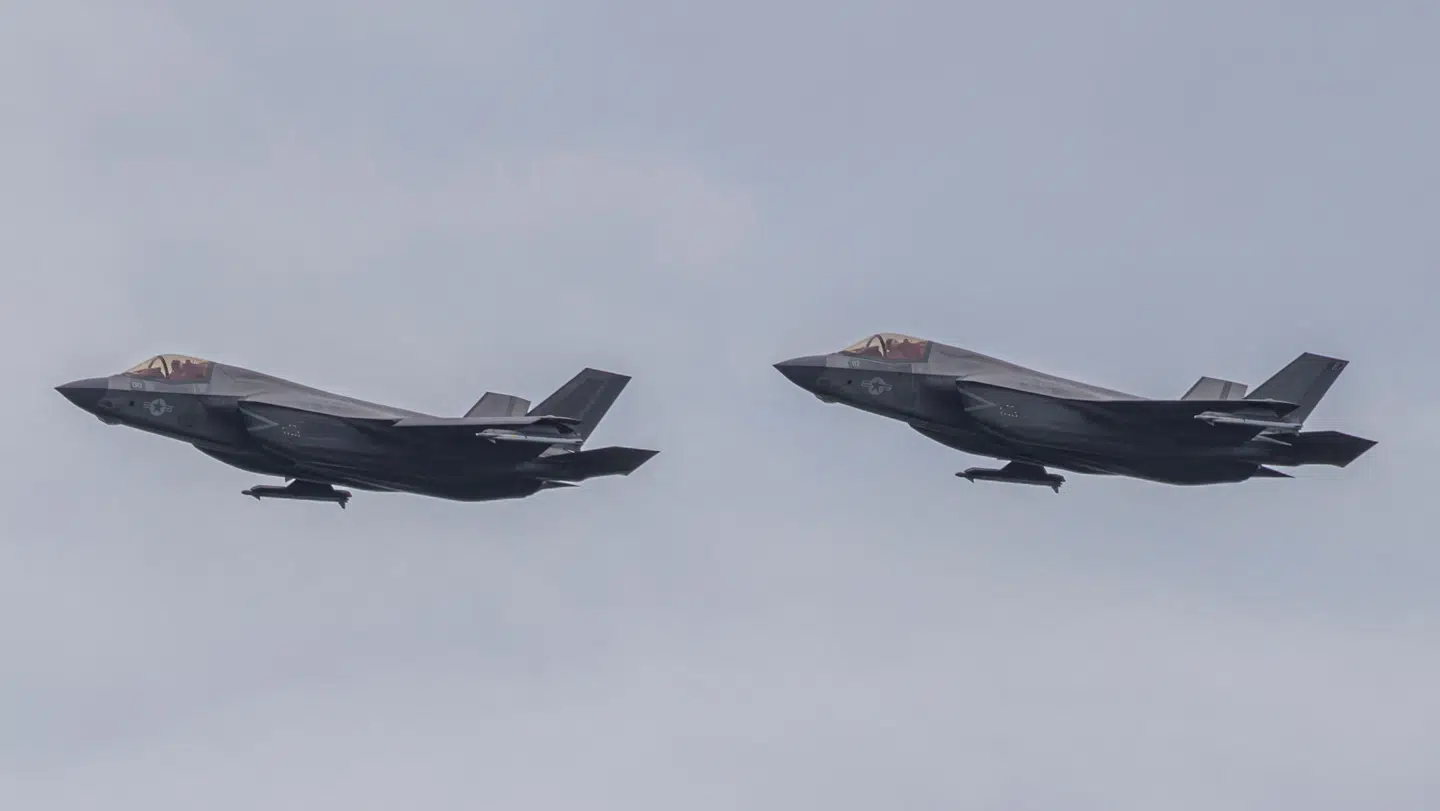 F-35 fly er landet på Bornholm (arkivbillede)