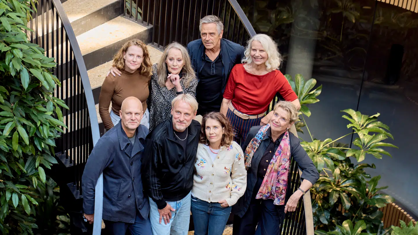 Judy Gringer spiller sammen med blandt andet Molly Thornhill, Michael Falch, Kirsten Olesen, Rasmus Botoft, Troels Lyby, Stina Ekblad og Mia Lyhne til Pressemødet på filmen 'Madklubben – hjemme igen'.